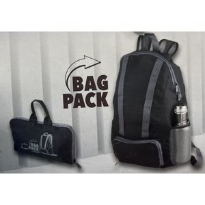 NWT Troika Black Foldable Compact Backpack